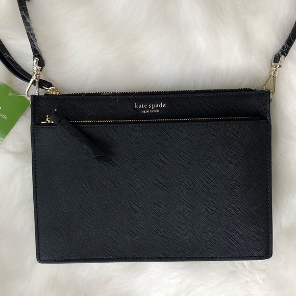 Kate Spade ♠️ NWT Black Convertible Crossbody Bag - Picture 8 of 8